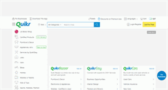 Desktop Screenshot of goa.quikr.com