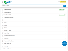 Tablet Screenshot of bhopal.quikr.com